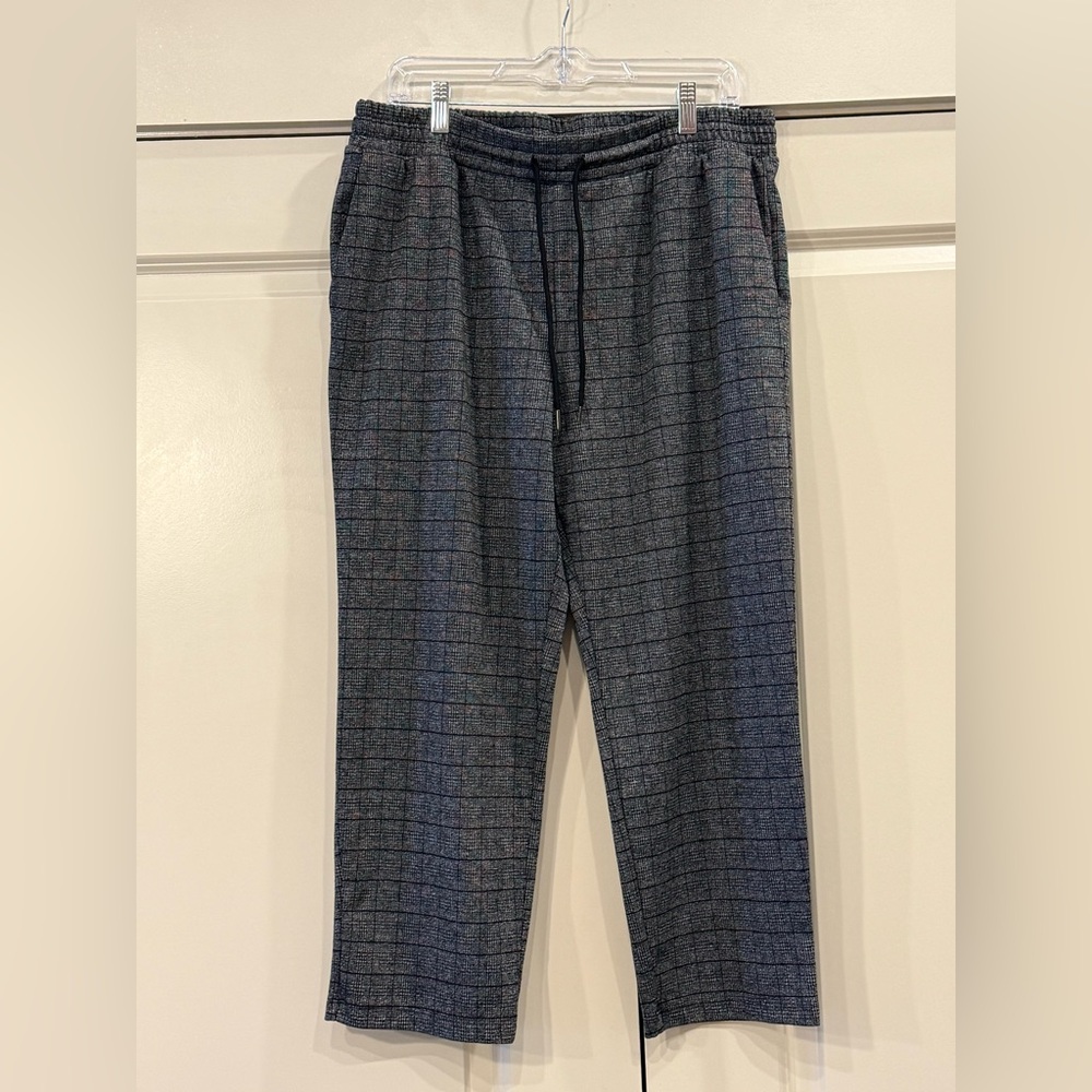 a new day womens Black and Gray Plaid Joggers